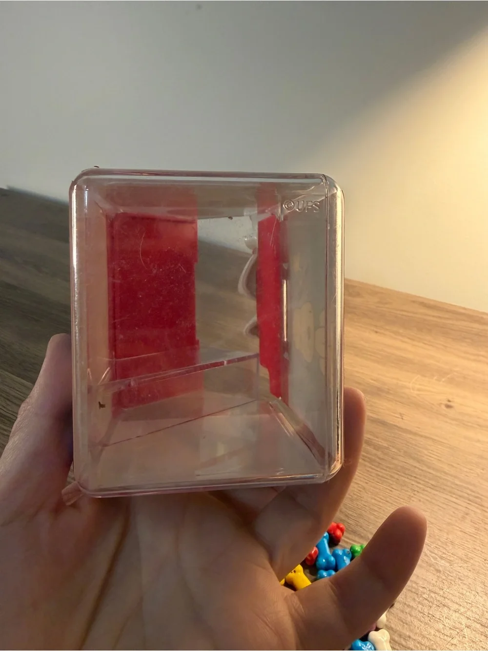 Vintage Peanuts Snoopy Doghouse Candy Container UFS Red Roof Plastic Toy
